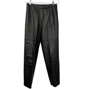 Terry Lewis Classic Luxuries Leather Pants Brown Size 8P